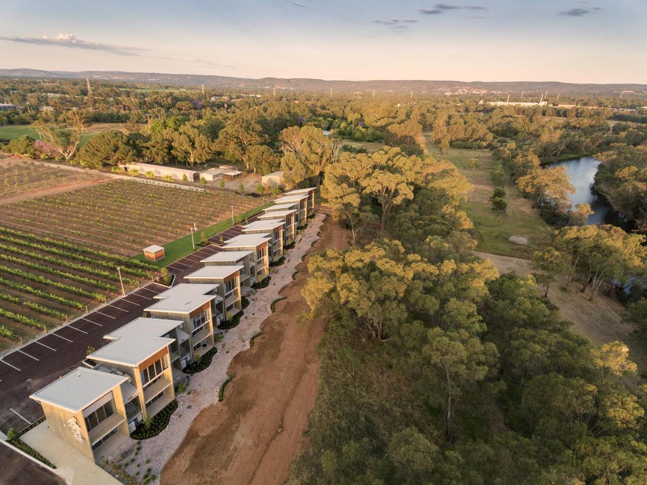 Maya Maya At Mandoon Estate West Swan Exterior photo Aerial view of the Riverbank Suites
